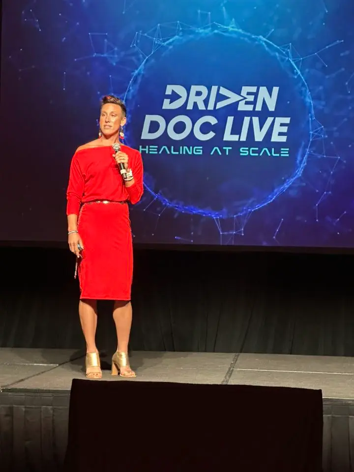 Dr. Amelia Rodrock in public speaking